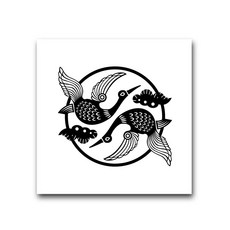 HTP 傳統圖案磁磚 K0674 9179, 鶴紋韓式櫃邊角