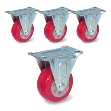 MASTER.S 無噪音輕載腳輪 11 R 固定 R DS 1020 PUP, 4個