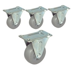 MASTER.S 無噪音輕載腳輪 17 固定 R DS 1020 PUP, 4個