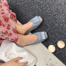 여성용 도도팩토리 쵸얀 장식 하객 플랫슈즈 단화