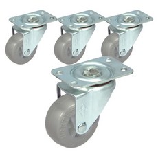 MASTER.S 無噪音輕載腳輪 27 平轉 S DS 1020 MRP, 4個