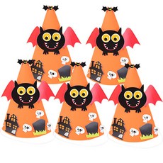 PARTYHAE 派對 可愛 萬聖節 帽子 蝙蝠, 隨機發貨, 5個