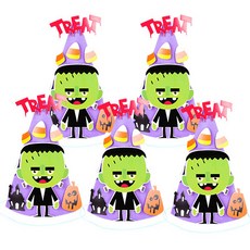 PARTYHAE 可愛萬聖節尖頂帽 科學怪人, 隨機出貨, 5個