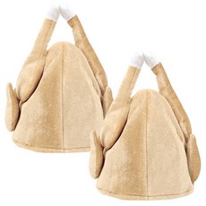 PARTYHAE 烤雞帽, 棕色, 2個