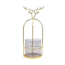 Jouang Objet 森林叉子收納盒 麋鹿框架, 灰色桶, 1個