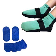 FenusWellBeing 男款冷熱敷兩用腳套 FE9N 250~290mm+凝膠墊 6入組, 1套