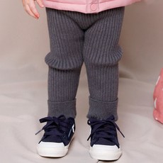 milk mile 童款彩色針織內搭長褲