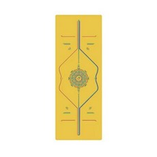 프랑온드 미끄럼방지 요가매트, 옐로우, 1개