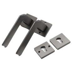 방문 손잡이 0004 2p + 잠금장치 + 열쇠, 1세트