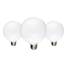 LED圓球造型燈泡 E26 12W, 日光色, 3入