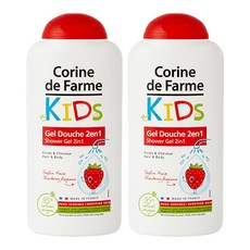 Corine de Farme 黎之芙 孩童2合1洗髮沐浴露 草莓味, 250ml, 2瓶