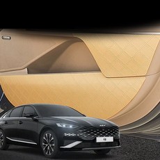 AKAN 優質皮革車門保護套, 馬鞍棕, k8, 起亞