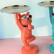 太極拳鬥牛犬托盤, 橘色