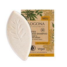 LOGONA 諾格那 大麻籽&接骨木香氛洗髮皂, 60克, 1個