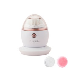D.HAUT 護膚器振動清潔劑矽膠+人造毛刷2種, 混色, DFCB01