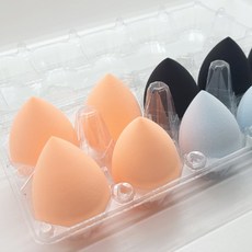 Beautyrub 大容量非乳膠斜角化妝海綿水滴型10入組, 隨機出貨, 1套