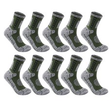 KK SOCKS 男款VIP登山襪 10雙, 卡其色