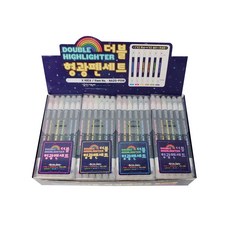 Swift Turtle 雙熒光筆套組 6 支, 粉色、橙色、黃色、綠色、藍色、紫色, 16套