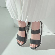 Stiu 女士 Delight 厚底涼鞋 11310BK, 黑色的, 230