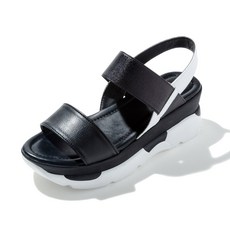 Stiu Delight 女士厚底涼鞋 11310BK, 黑色的, 240