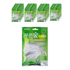 일동 푸른숲 미세먼지 황사 마스크 유아용, 20개, 1개입, 화이트