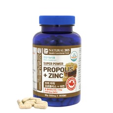 蜂膠&鋅膠囊, 180顆, 1罐