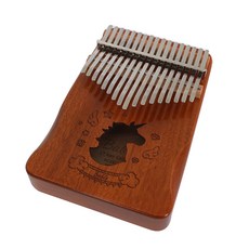 PAPASTOY 17音階桃花心木Vable拇指琴 獨角獸, 棕色