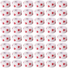 寵物自黏式狗狗繃帶 白色愛心 2.5cm, 48個