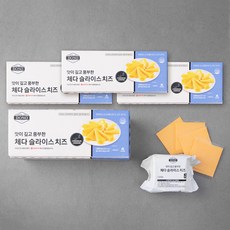 도노 맛이 깊고 풍부한 체다 슬라이스 치즈, 18g, 100매, 4개