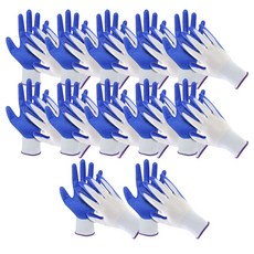 Potegar 橡膠防水透氣工作手套 FREE, 混合顏色, 12個