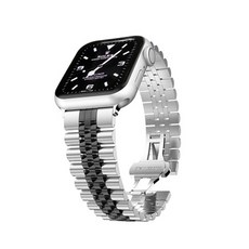 하빙 애플워치 쥬빌레 메탈 밴드2 42mm, 블랙콤비(스트랩)