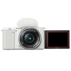 소니 ZV-E10L 브이로그 미러리스 카메라 SELP1650 파워 줌렌즈킷, ZV-E10L/W(화이트)