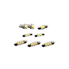 汽車 Ray LED 室內燈全套組, 白色的, 1套