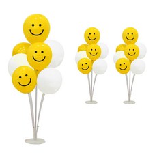 WOW PARTY KOREA 微笑檸檬氣球支架組, 混合顏色, 3套