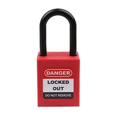 세이프티LOTO 열쇠자물쇠 개별키 레드 KD-SHP38P, 1세트
