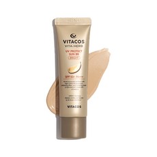 VITACOS Vita Herb抗UV亮白防曬BB霜 SPF50+ PA+++, 21 明亮色, 30g, 1條