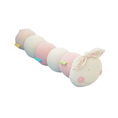 Ongari DIY蝴蝶結毛毛蟲安撫娃娃 粉紅色, 男女通用