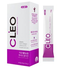 클레오 퍼플 엘라스틴 마시는 콜라겐, 14g, 10개입, 1개