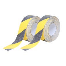 미스터마켓 계단 논슬립 미끄럼방지 테이프 옐로우 앤 블랙 5cm x 15m, 2개