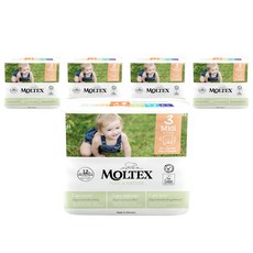 [쿠팡수입] 몰텍스 퓨어앤네이쳐 밴드형 기저귀 유아용, 3단계, 165매