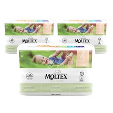 [쿠팡수입] 몰텍스 퓨어앤네이쳐 밴드형 기저귀 유아용, 2단계, 114매