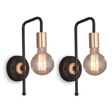 THESSEN MEL壁燈 2入, 黑色的