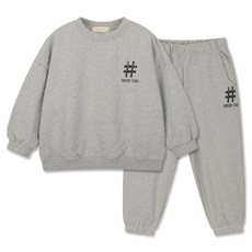 Day Day 兒童 Hashtag 寬鬆版上下套裝 UNI0888