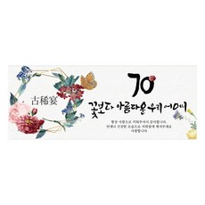 慶祝母親七十大壽橫幅, 混色