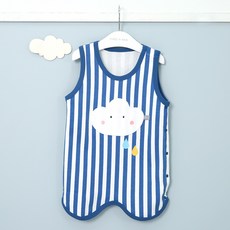 Dalpong 孩童條紋雲朵印花包屁背心