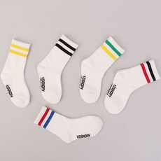 Kids Nory 孩童條紋運動襪 5雙