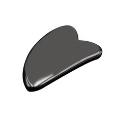 Pledge 彩色愛心 黑曜石刮痧按摩器, 黑色, 1個