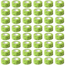 HIGUY 寵物狗用圖案黏性繃帶 綠色, 48個