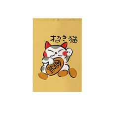 幸運貓半旗門簾 方形, TYPE 26