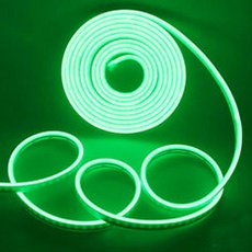 LSTORYMALL LED 霓虹燈藝術 Flex 燈串 6mm x 5m 12V, 綠色